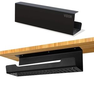 VIDOR Under Desk Cable Management Tray 1-Pack, 17" Cord Organizer, no drill Allo